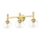 Z-Lite Sutton Vanity, 3-Light, 23.75 In.W x 7 In.L x 10.25 In.H, Brushed Gold/Clear 7502-3V-BG - alternate 8